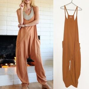 FP Free People Movement Hot Shot Onesie in Toasted Coconut color Womens size M